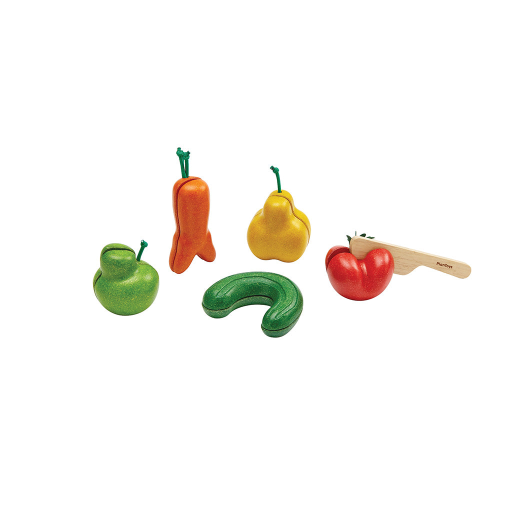 Wonky Fruit & Veg Set-PlanToys-Modern Rascals