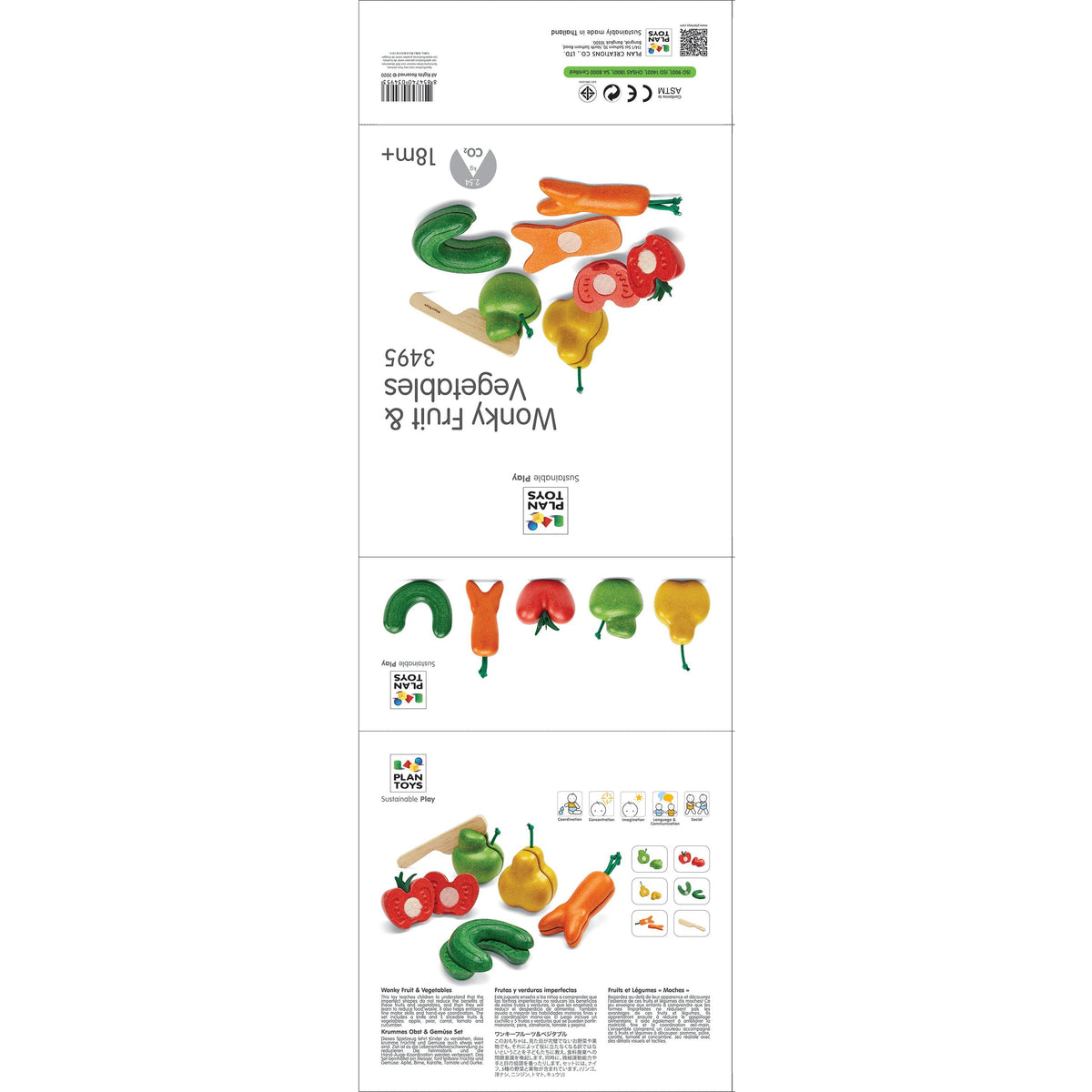 Wonky Fruit & Veg Set-PlanToys-Modern Rascals