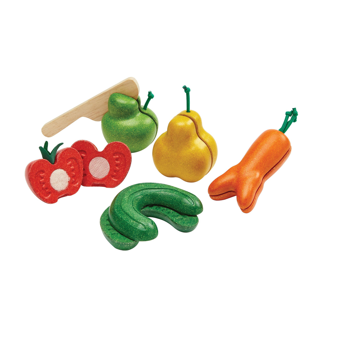Wonky Fruit & Veg Set-PlanToys-Modern Rascals