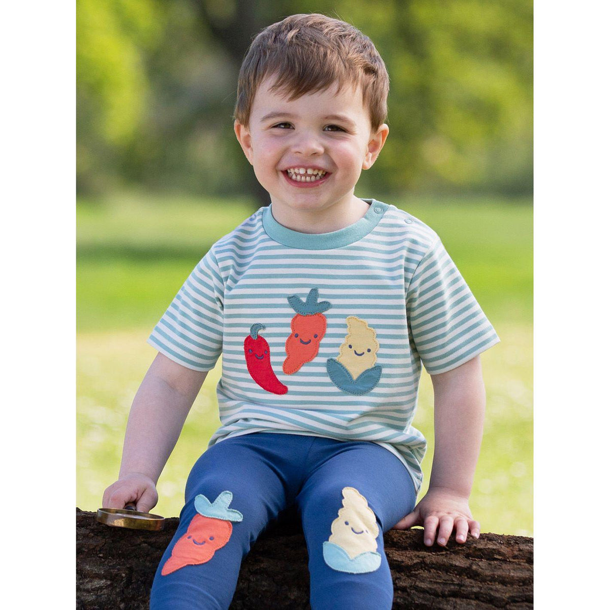 Wonky Veg Short Sleeve Shirt - 1 Left Size 5-6 years-Kite-Modern Rascals