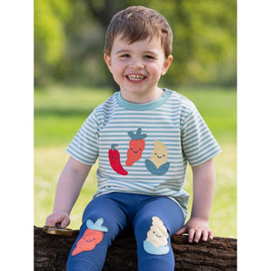 Wonky Veg Short Sleeve Shirt - 1 Left Size 5-6 years-Kite-Modern Rascals