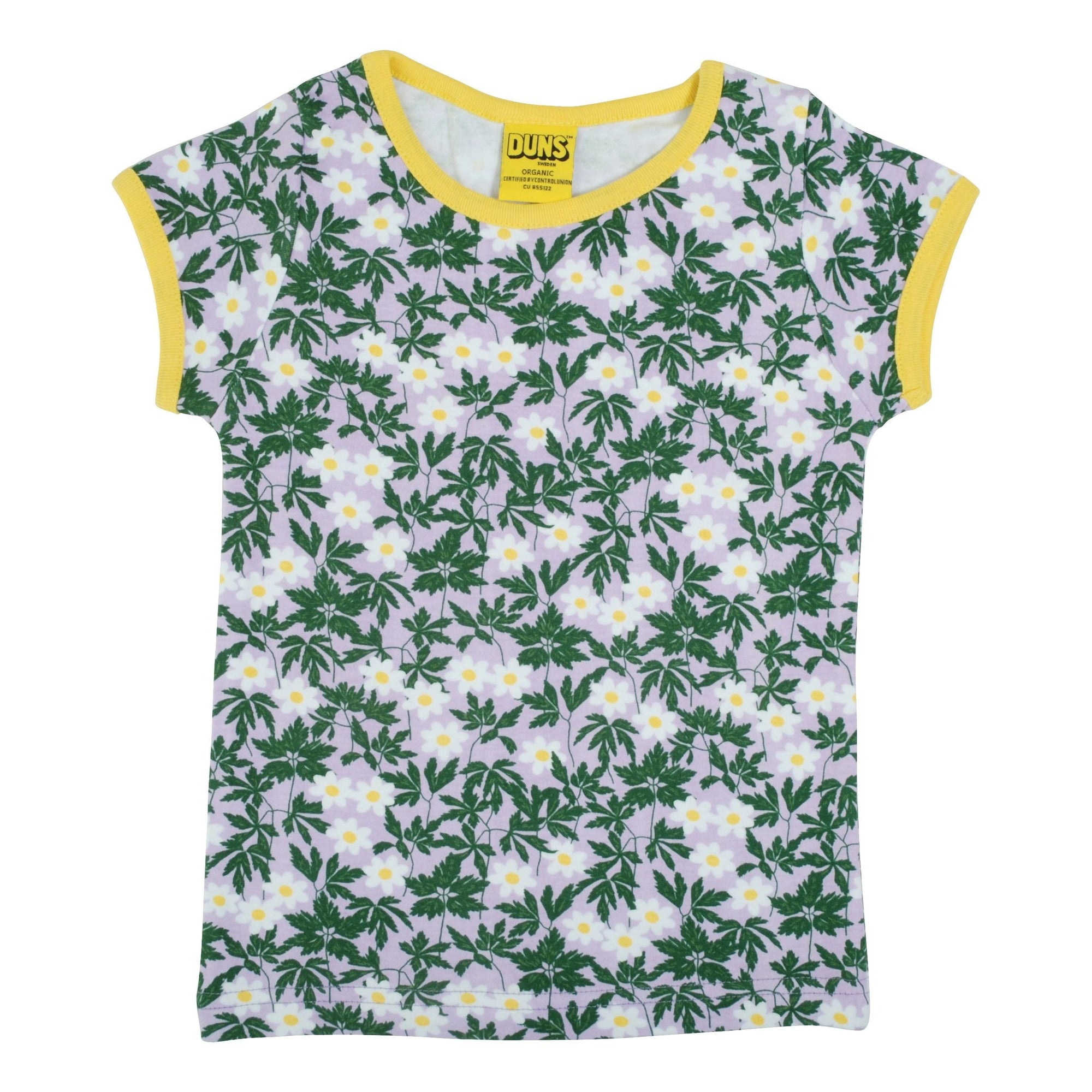 Wood Anemone - Viola Short Sleeve Shirt - 2 Left Size 10-11 & 11-12 years-Duns Sweden-Modern Rascals