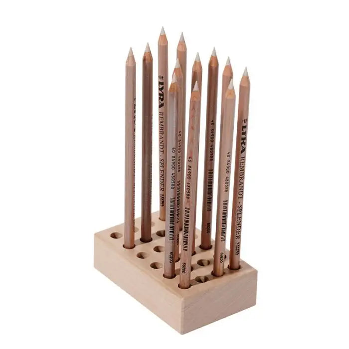 Wooden Pencil Holder for 24 Regular Pencils-Mecurius-Modern Rascals