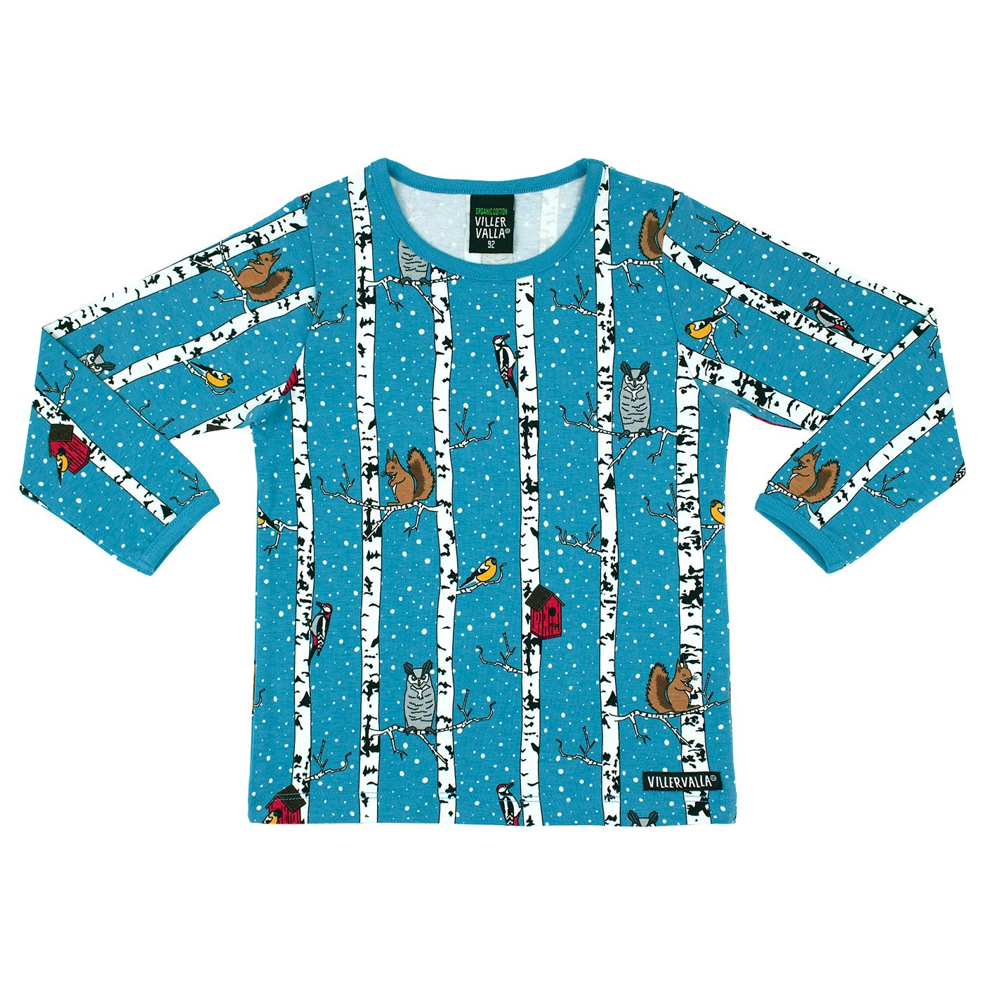 Woodpecker Long Sleeve Shirt in Sky-Villervalla-Modern Rascals