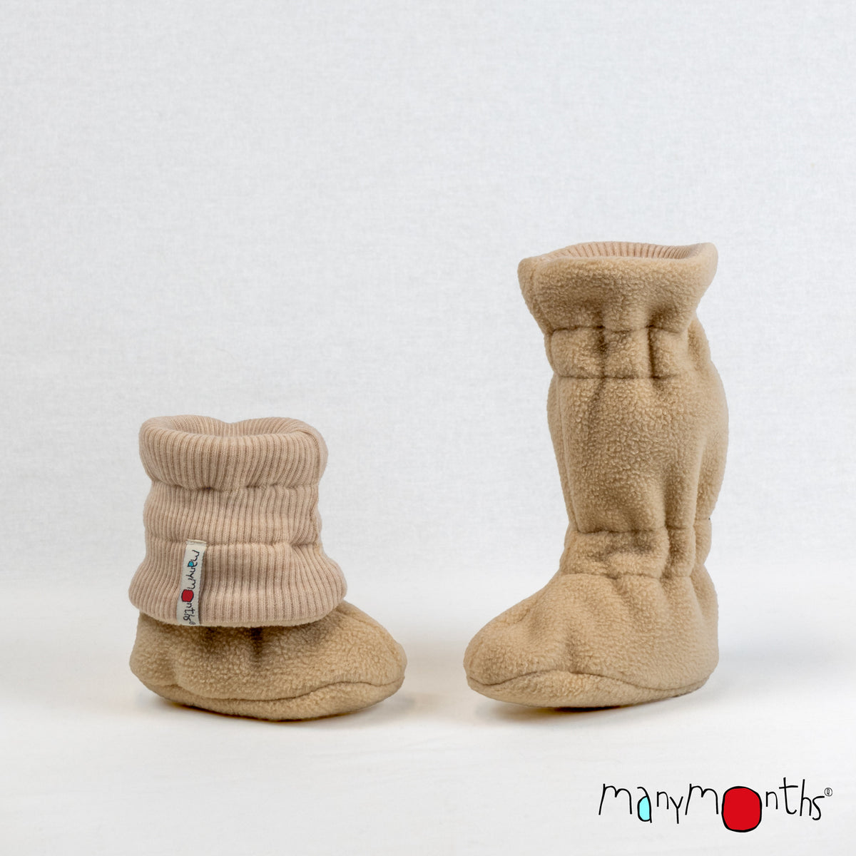 Wool Arctic Winter Baby Booties with Wool Outer - Multiple Colours-ManyMonths Nature Woolies-Modern Rascals