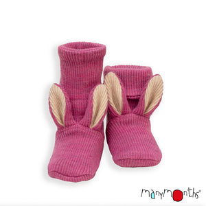 Wool Bunny Baby Booties - Multiple Colours-ManyMonths Nature Woolies-Modern Rascals