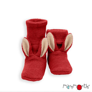 Wool Bunny Baby Booties - Multiple Colours-ManyMonths Nature Woolies-Modern Rascals