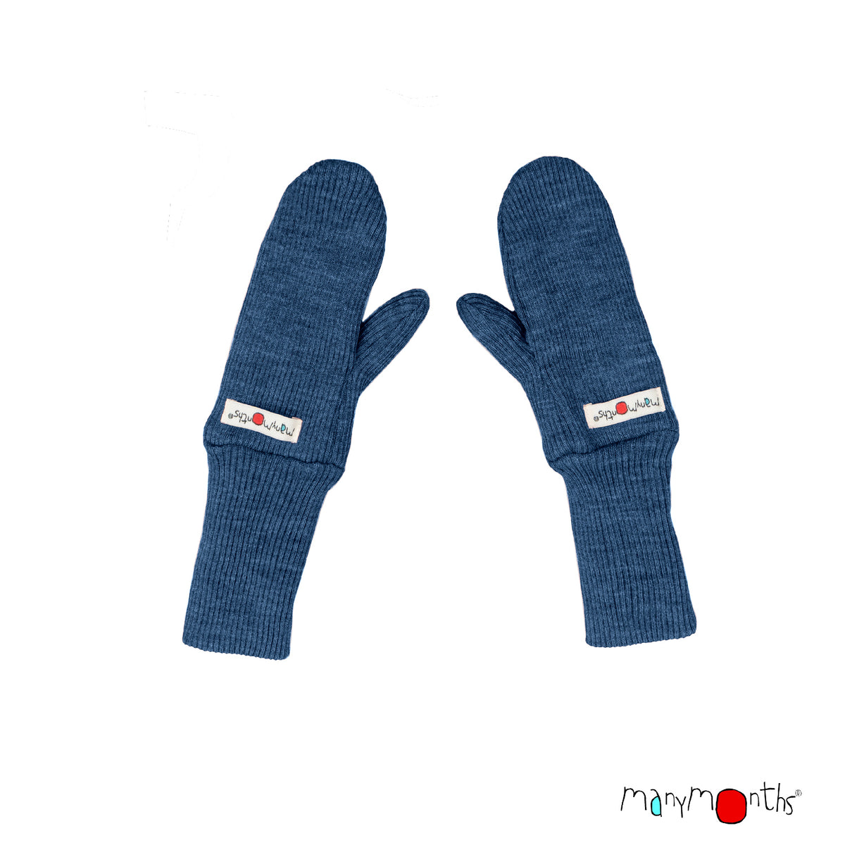 Wool Children's Long Cuff Mittens - Multiple Colours-ManyMonths Nature Woolies-Modern Rascals
