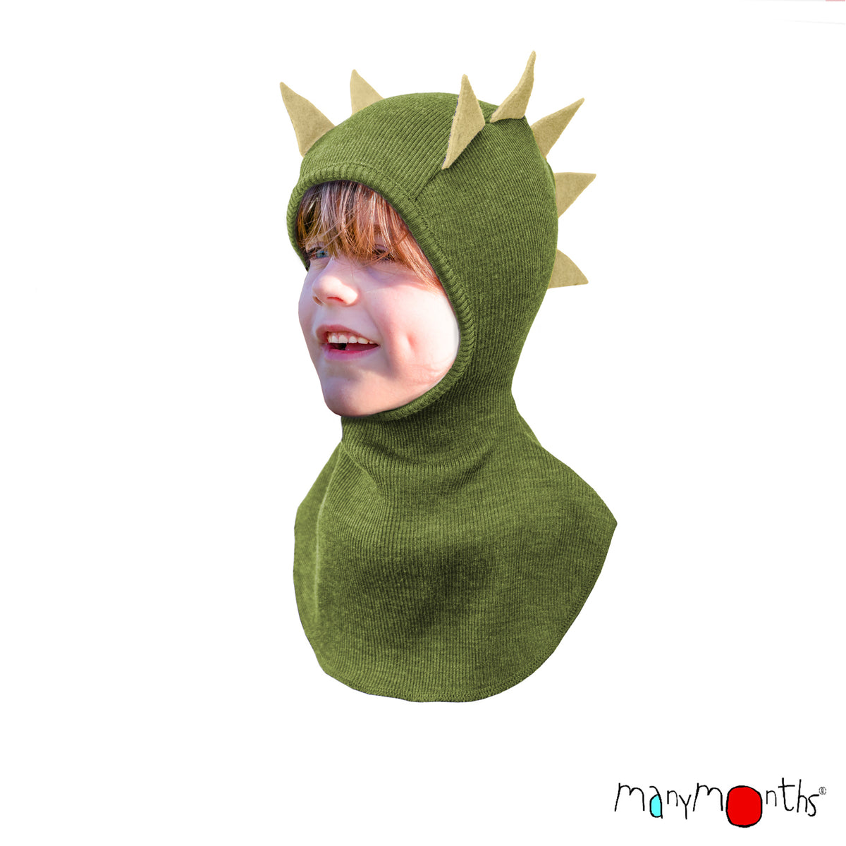Wool Dino Hood / Balaclava - Multiple Colours-ManyMonths Nature Woolies-Modern Rascals