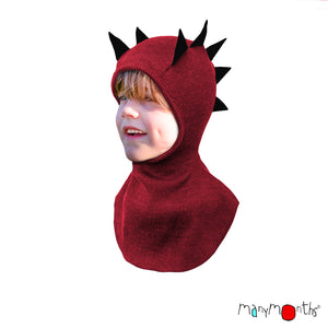 Wool Dino Hood / Balaclava - Multiple Colours-ManyMonths Nature Woolies-Modern Rascals