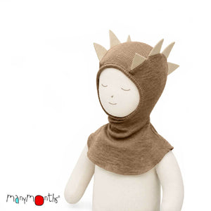Wool Dino Hood / Balaclava - Multiple Colours-ManyMonths Nature Woolies-Modern Rascals