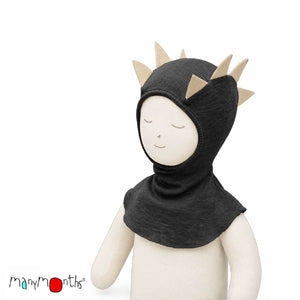Wool Dino Hood / Balaclava - Multiple Colours-ManyMonths Nature Woolies-Modern Rascals