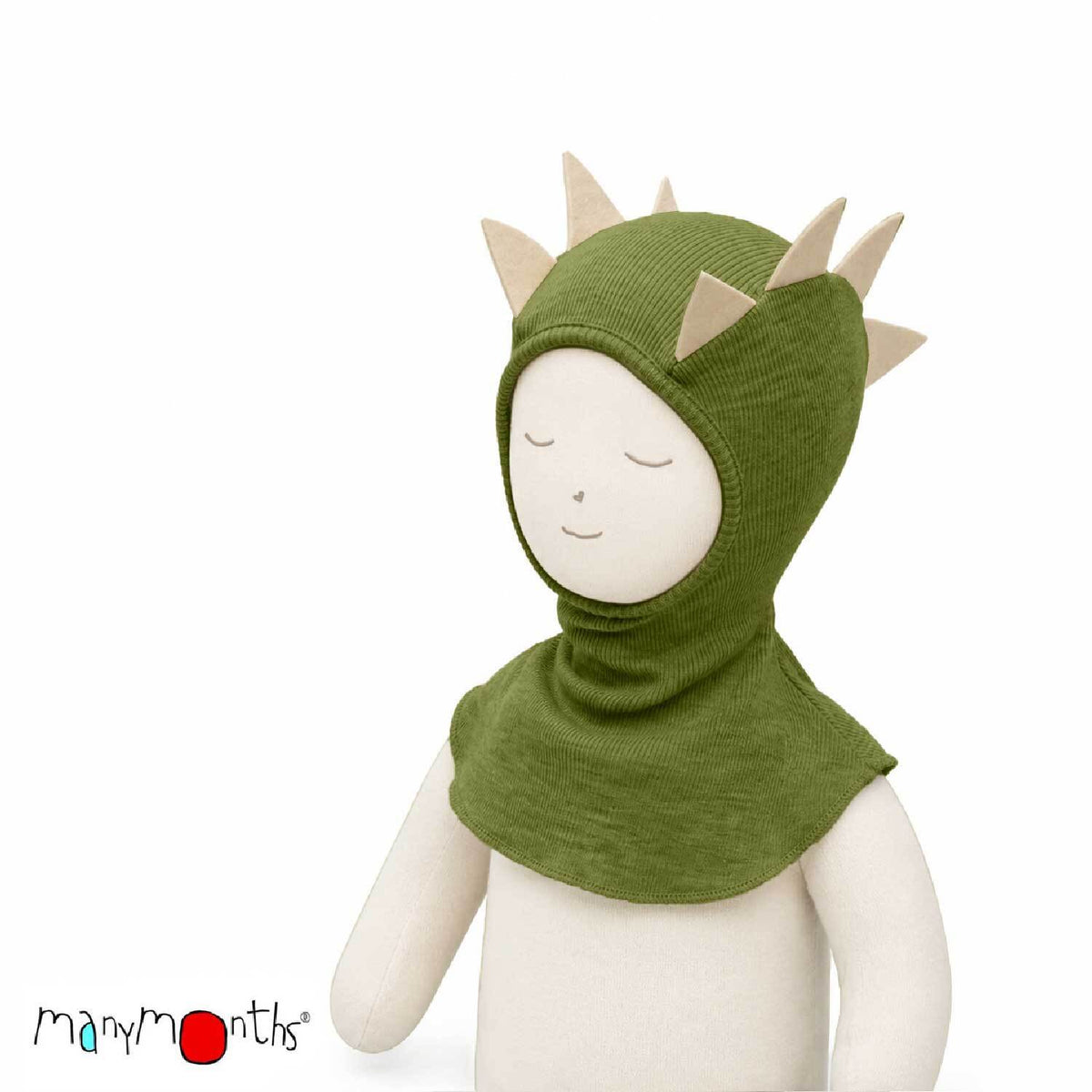 Wool Dino Hood / Balaclava - Multiple Colours-ManyMonths Nature Woolies-Modern Rascals