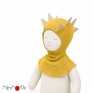 Wool Dino Hood / Balaclava - Multiple Colours-ManyMonths Nature Woolies-Modern Rascals