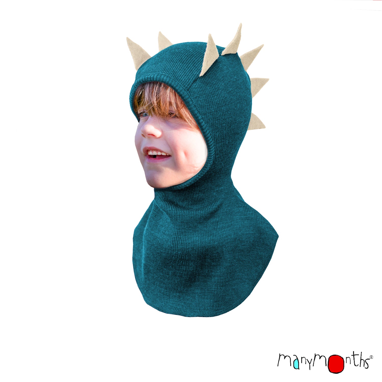 Wool Dino Hood / Balaclava - Multiple Colours-ManyMonths Nature Woolies-Modern Rascals