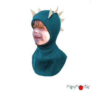 Wool Dino Hood / Balaclava - Multiple Colours-ManyMonths Nature Woolies-Modern Rascals