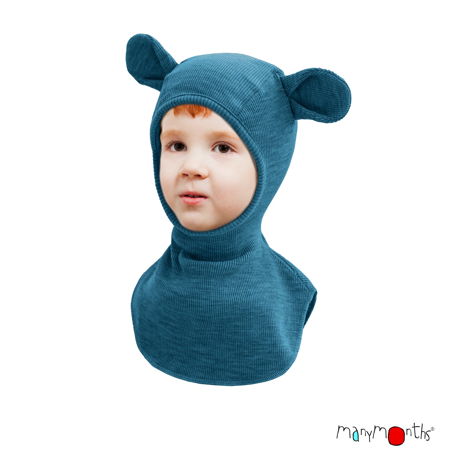 Wool Elephant Hood / Balaclava with Teddy Bear Ears - Multiple Colours-ManyMonths Nature Woolies-Modern Rascals