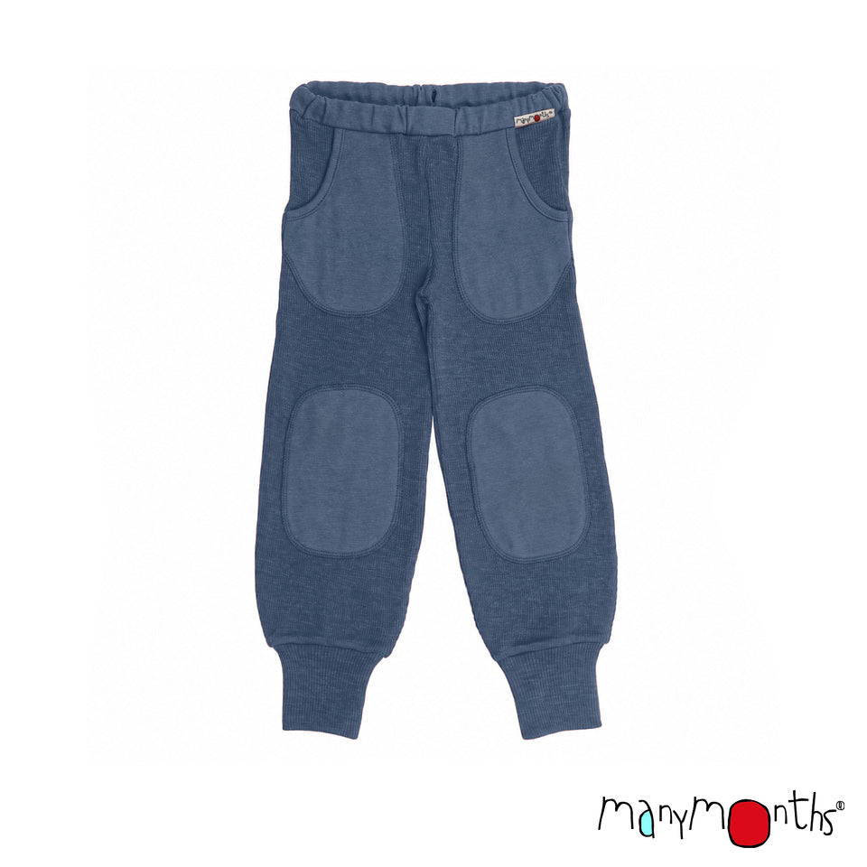 Wool Hazel Unisex Joggers with Pockets and Knee Patches - Multiple Colours-ManyMonths Nature Woolies-Modern Rascals