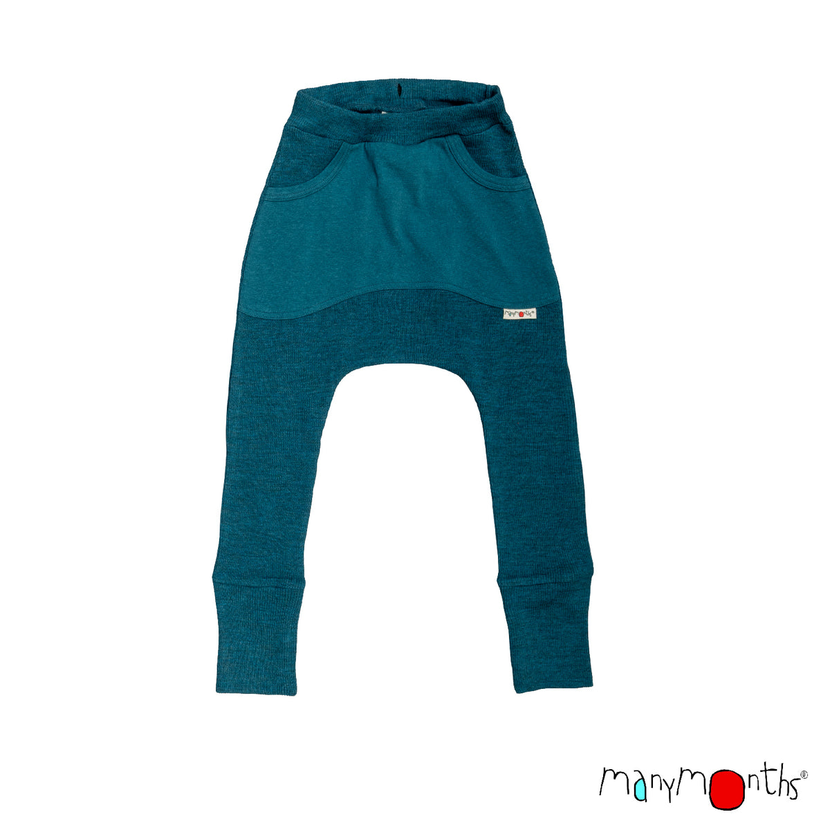 Wool Kangaroo Trousers with Big Pocket - Multiple Colours-ManyMonths Nature Woolies-Modern Rascals