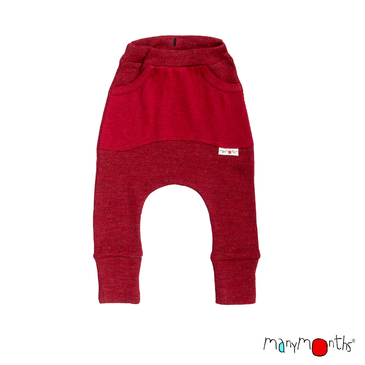 Wool Kangaroo Trousers with Big Pocket - Multiple Colours-ManyMonths Nature Woolies-Modern Rascals