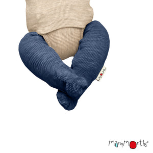 Wool Long Tube Baby Booties - Multiple Colours-ManyMonths Nature Woolies-Modern Rascals