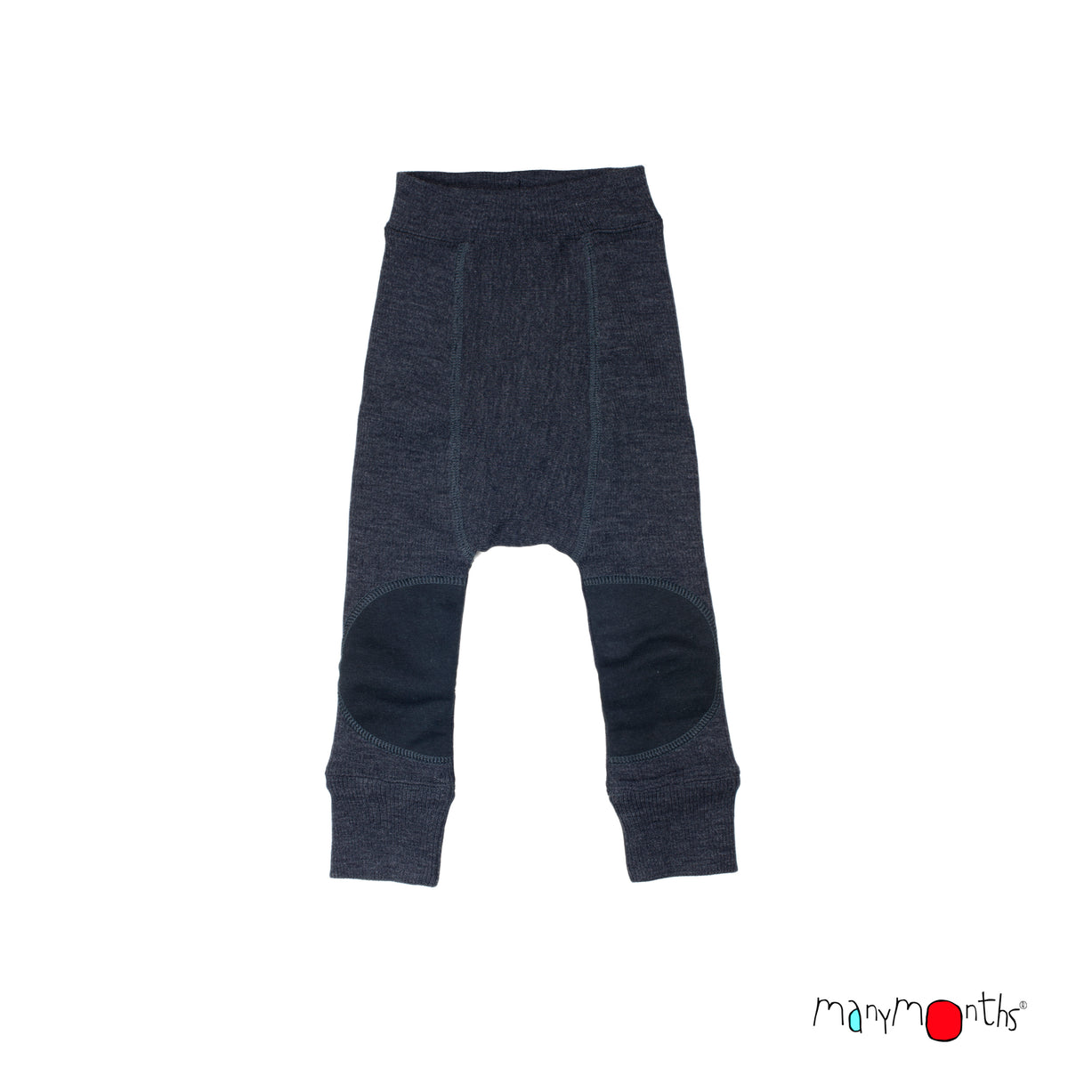 Wool Reversible Longies with Oval Knee Patches (Double Layer) - Multiple Colours-ManyMonths Nature Woolies-Modern Rascals