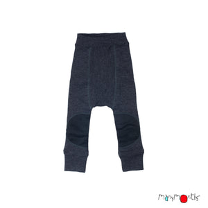 Wool Reversible Longies with Oval Knee Patches (Double Layer) - Multiple Colours-ManyMonths Nature Woolies-Modern Rascals