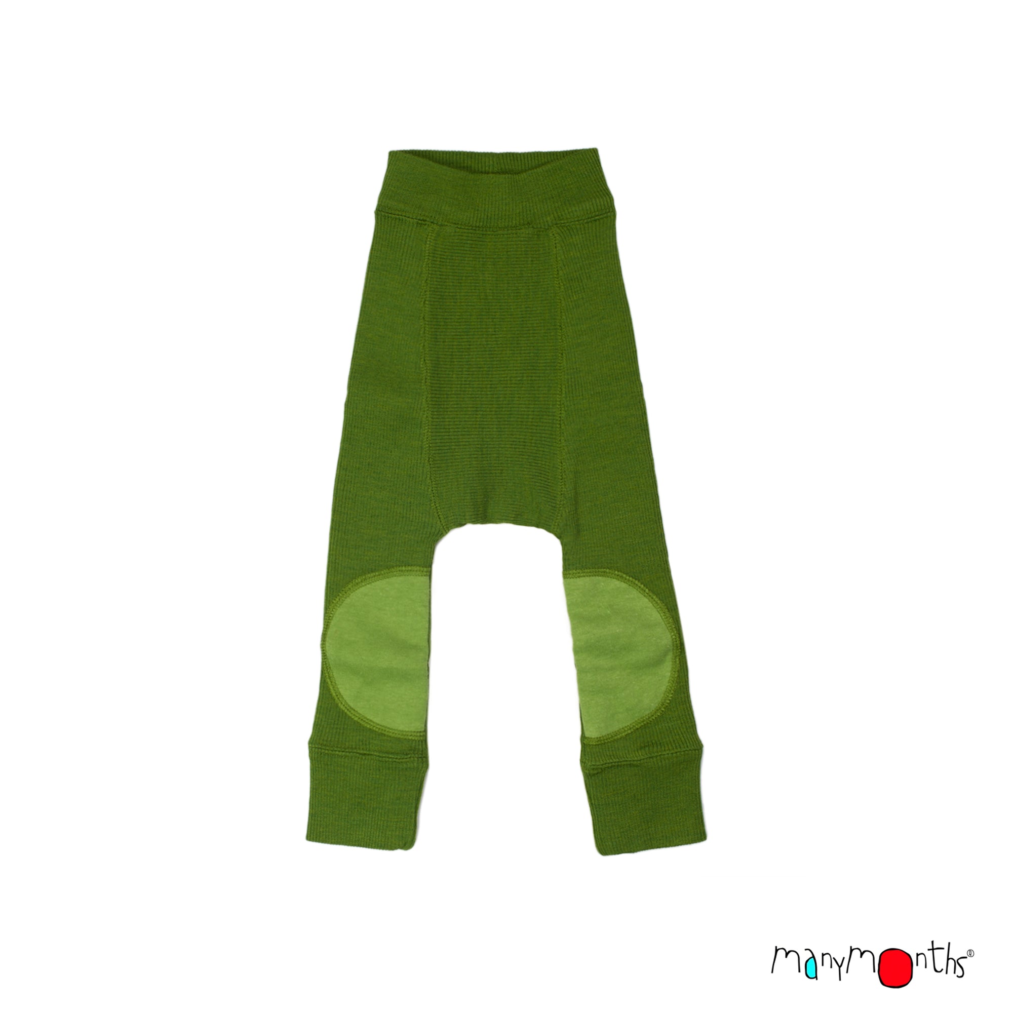 Wool Reversible Longies with Oval Knee Patches (Double Layer) - Multiple Colours-ManyMonths Nature Woolies-Modern Rascals