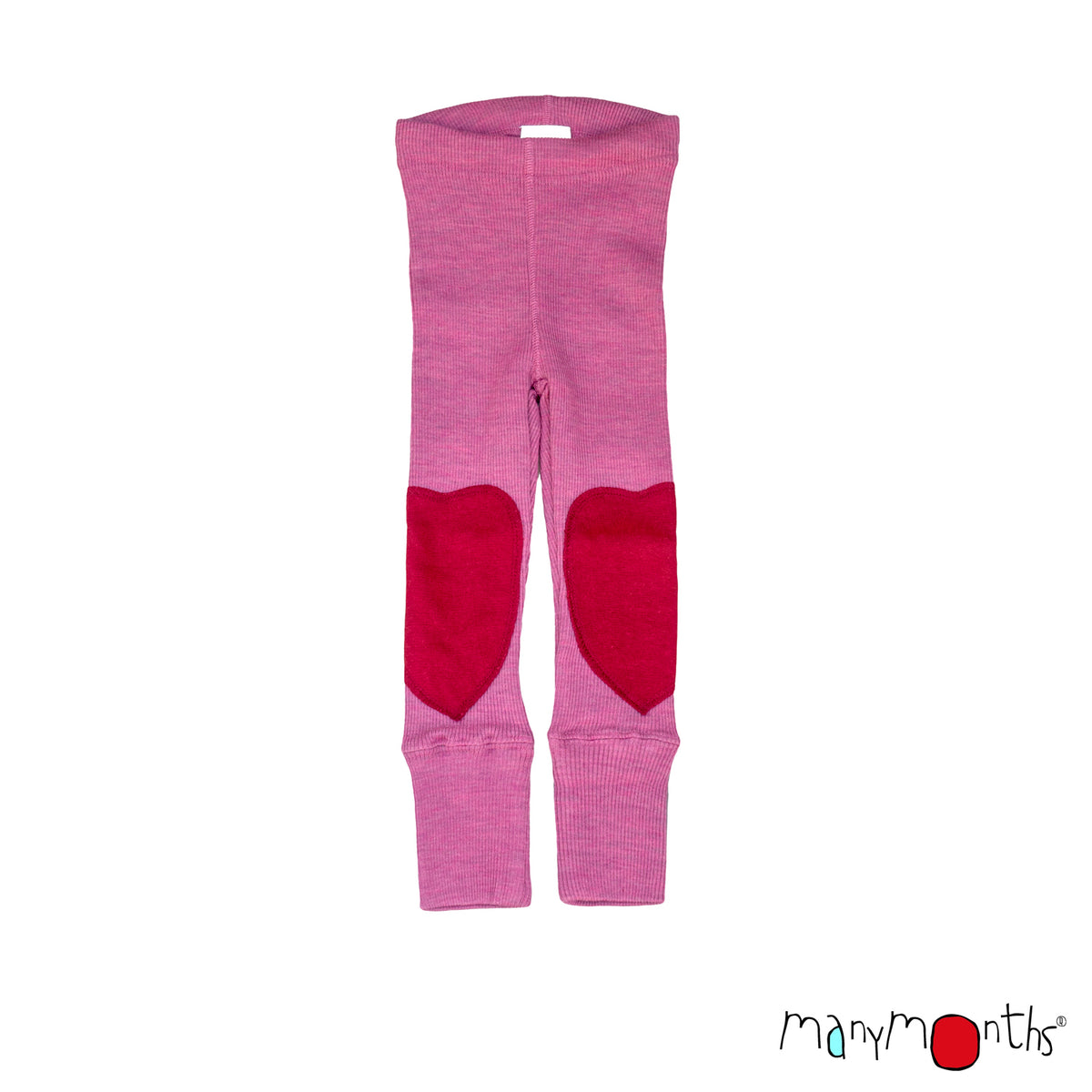 Wool Unisex Leggings with Heart Knee Patches - Multiple Colours-ManyMonths Nature Woolies-Modern Rascals