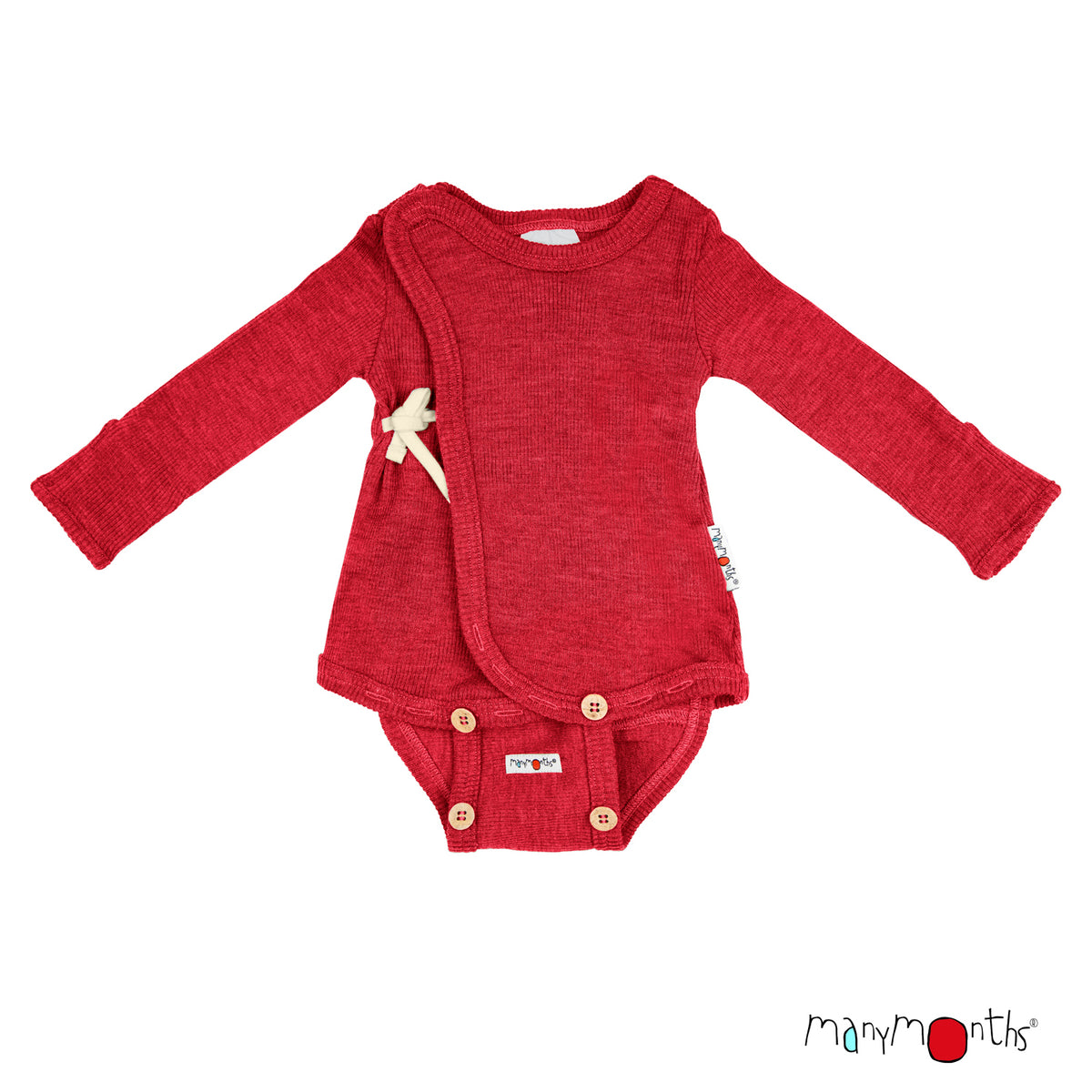 Wool Wrap Style Onesie - Multiple Colours-ManyMonths Nature Woolies-Modern Rascals
