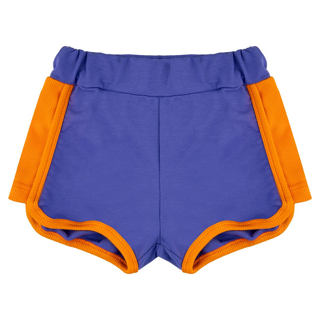 Wooly Mammoth Colour Blast Purple Retro Shorts - 2 Left Size 5-7 years-Raspberry Republic-Modern Rascals