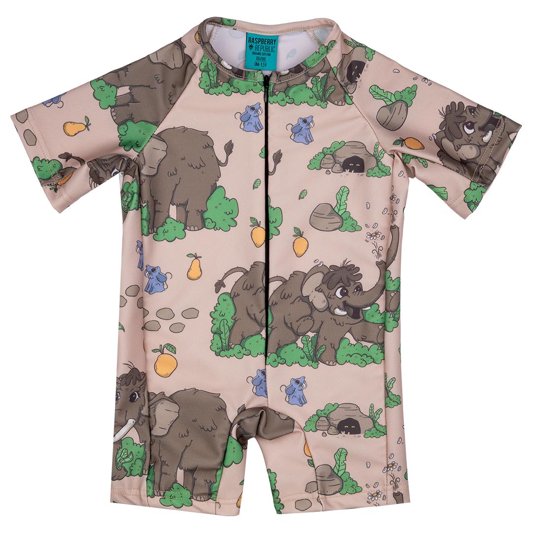 Wooly Mammoth One-Piece Swim Suit - 1 Left Size 9-18 months-Raspberry Republic-Modern Rascals