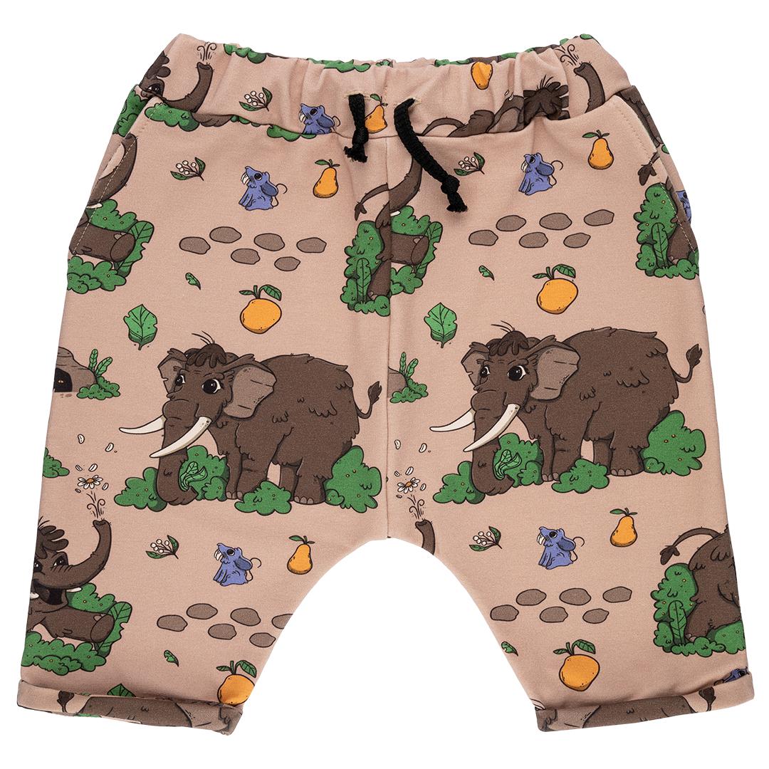 Wooly Mammoth Sweat Shorts - 1 Left Size 2-3 years-Raspberry Republic-Modern Rascals