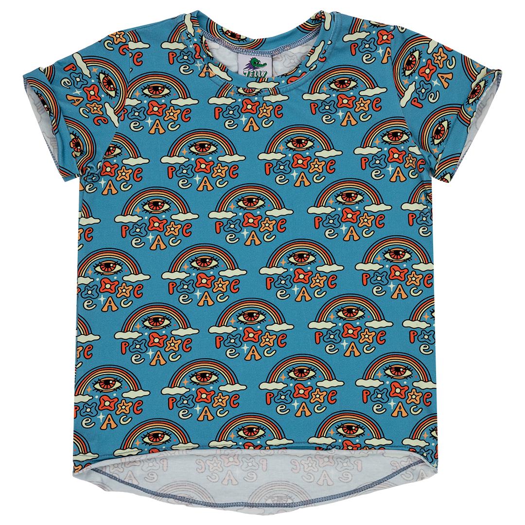 World Peace Short Sleeve Shirt - Sky Blue-Jelly Alligator-Modern Rascals