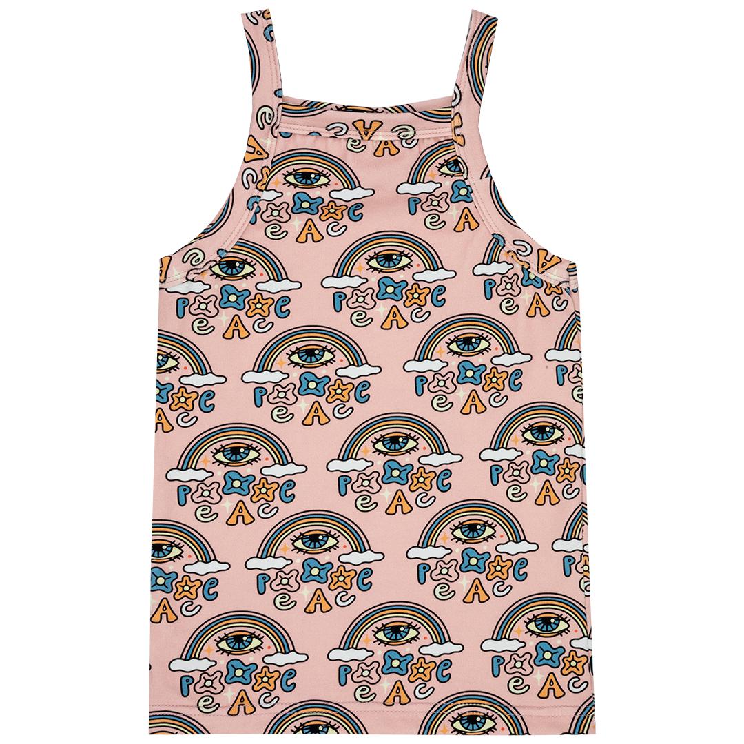 World Peace Tank Top - Powder Pink - 1 Left Size 2-3 years-Jelly Alligator-Modern Rascals