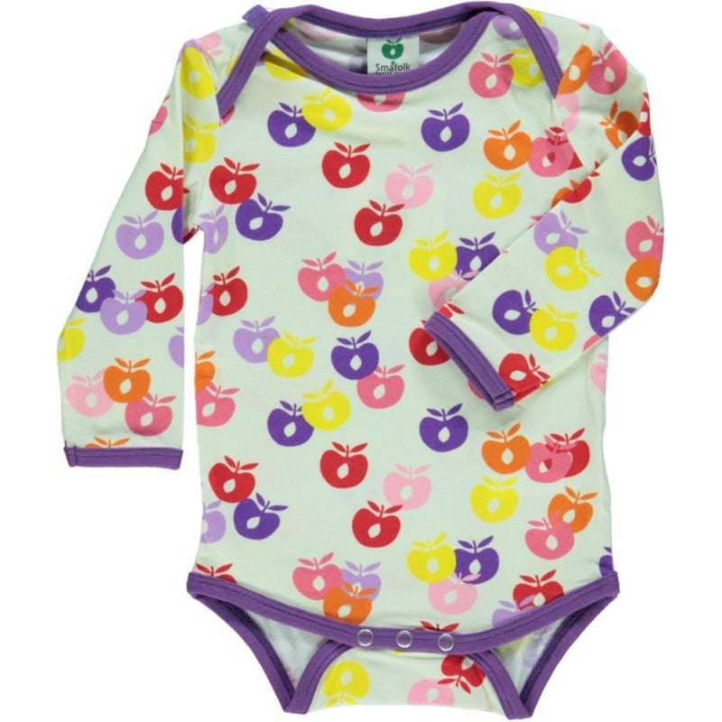 Yellow Apple Long Sleeve Onesie - 1 Left Size 12-18 months-Smafolk-Modern Rascals