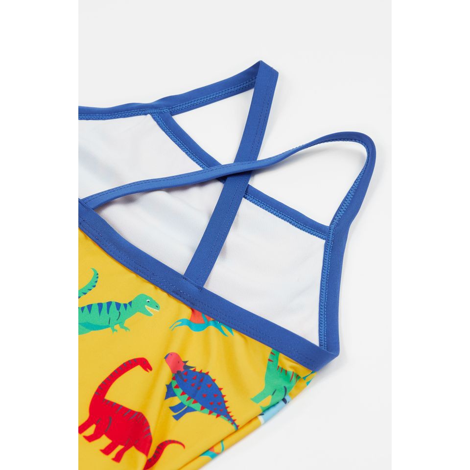 Yellow Dino-Roar! Ruby Swimsuit - 1 Left Size 9-10 years-Frugi-Modern Rascals