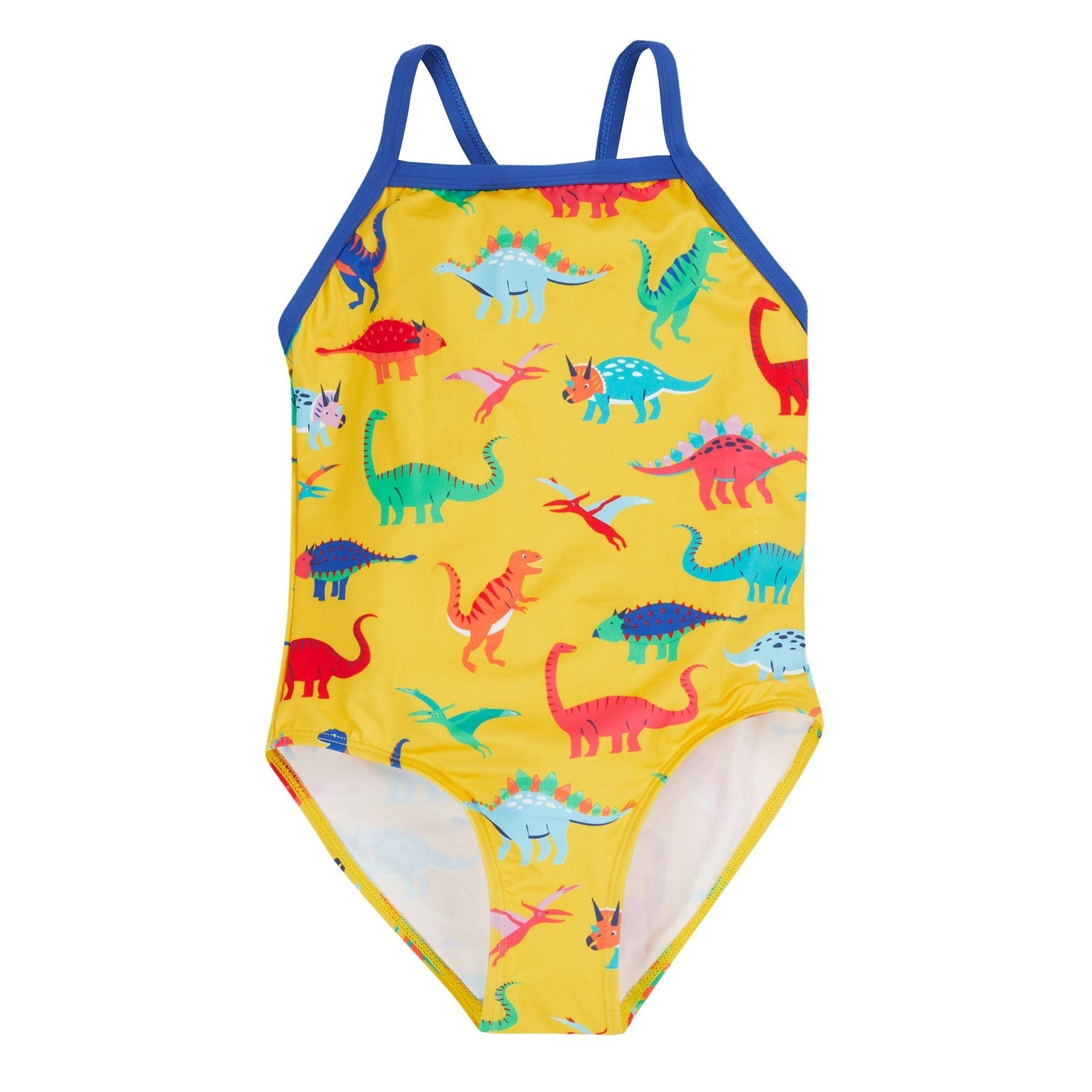 Yellow Dino-Roar! Ruby Swimsuit - 1 Left Size 9-10 years-Frugi-Modern Rascals