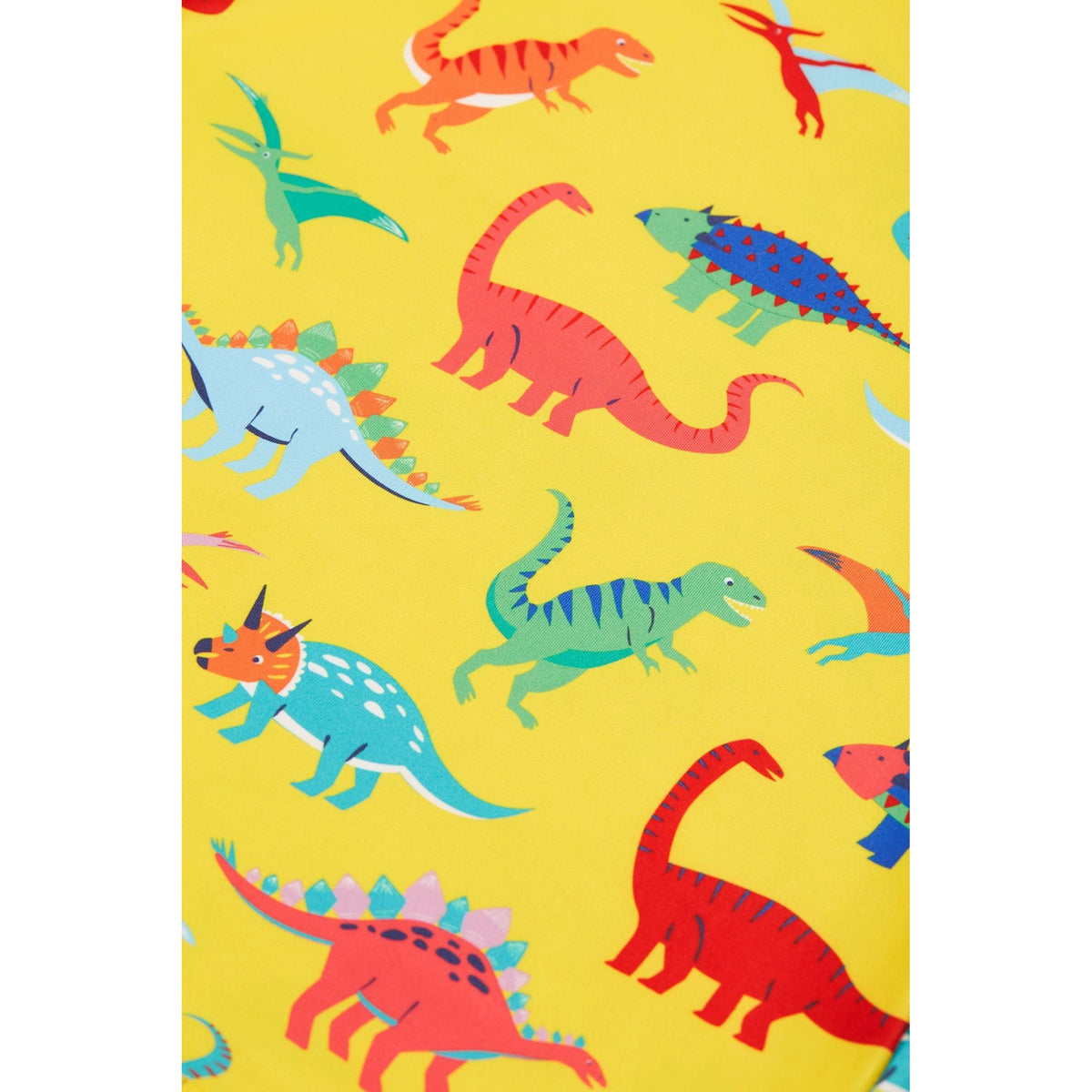 Yellow Dino-Roar! / Tropical Stripe Sun Safe Set - 1 Left Size 8-9 years-Frugi-Modern Rascals