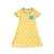 Yellow Hearts A-Line Short Sleeve Dress - 1 Left Size 11-13 years-Moromini-Modern Rascals