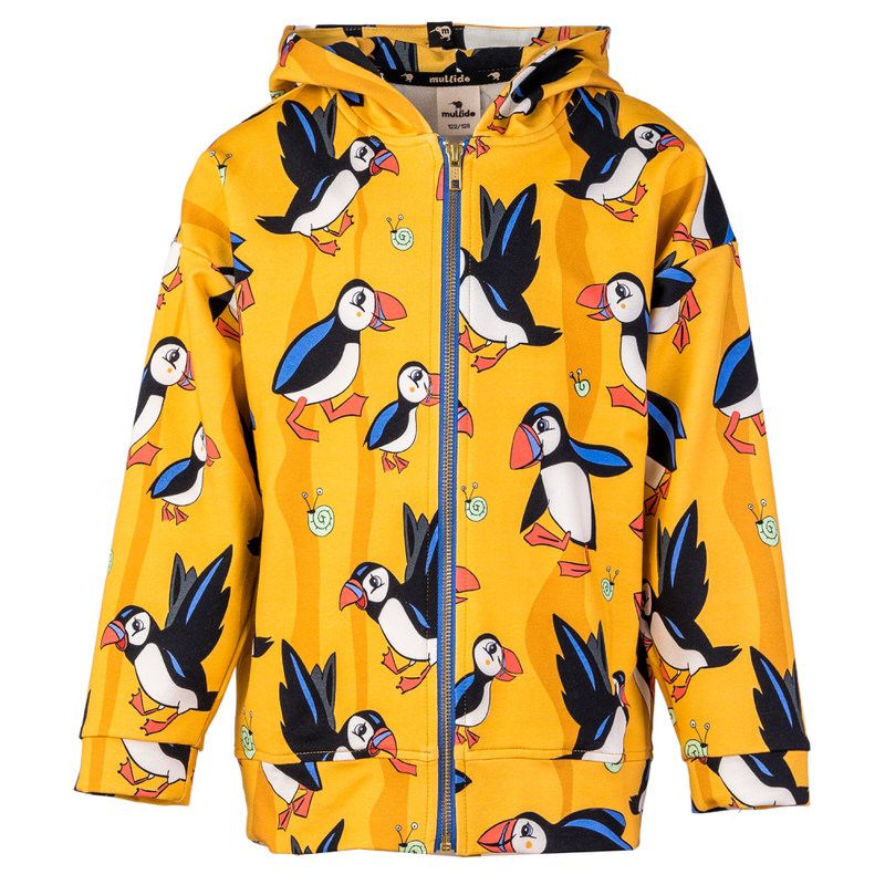 Yellow Puffin Hoodie-Mullido-Modern Rascals