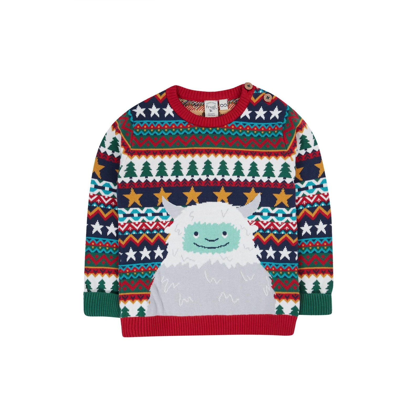Yeti Fair Isle Forest Fair Isle Sweater-Frugi-Modern Rascals