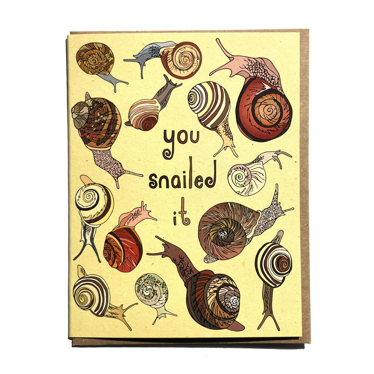 You Snailed It Card-Wild Life Illustration Co.-Modern Rascals