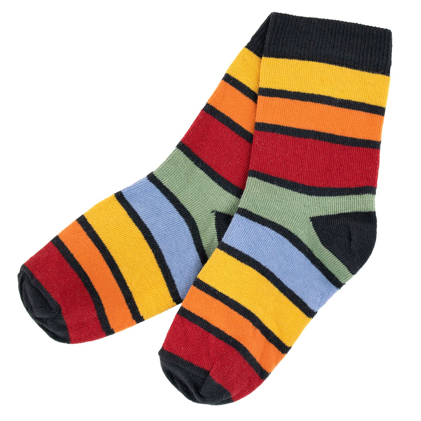 Zermatt Multistripe Socks - 1 Left Size 2-4 years-Villervalla-Modern Rascals